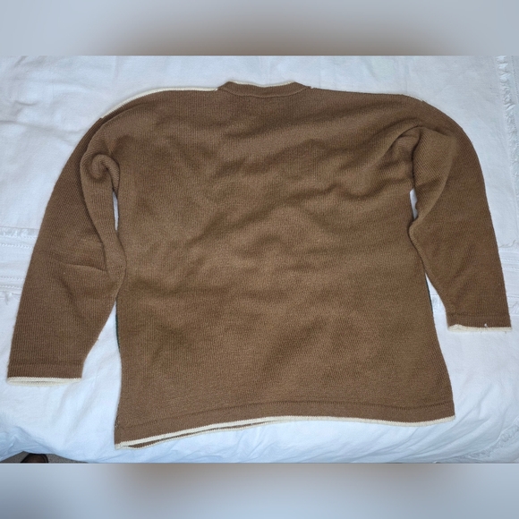 Vintage Peruvian Alpaca Storyteller Sweater 3D Hand Knit Folk Art Scene - Picture 3 of 7